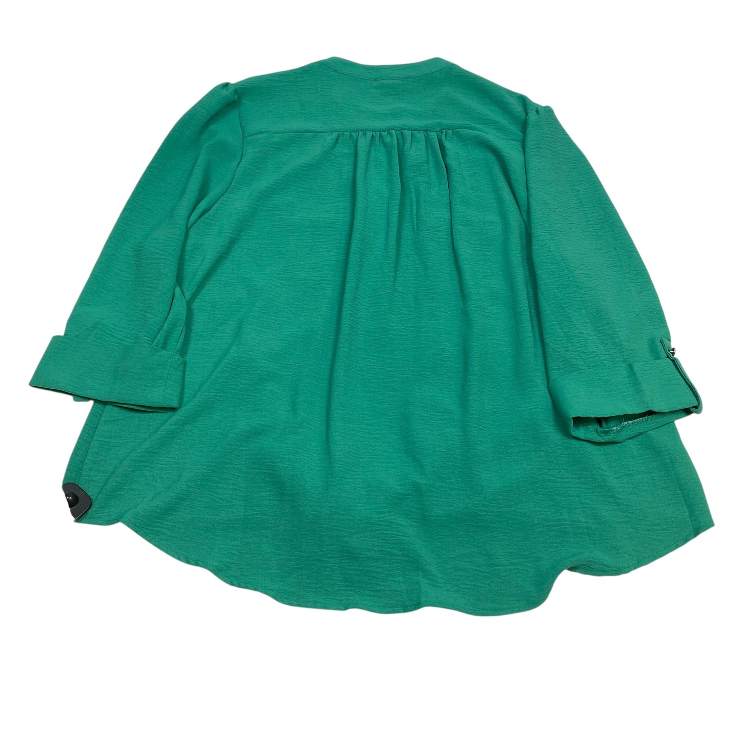 Top 3/4 Sleeve By Cocomo In Green, Size:2X