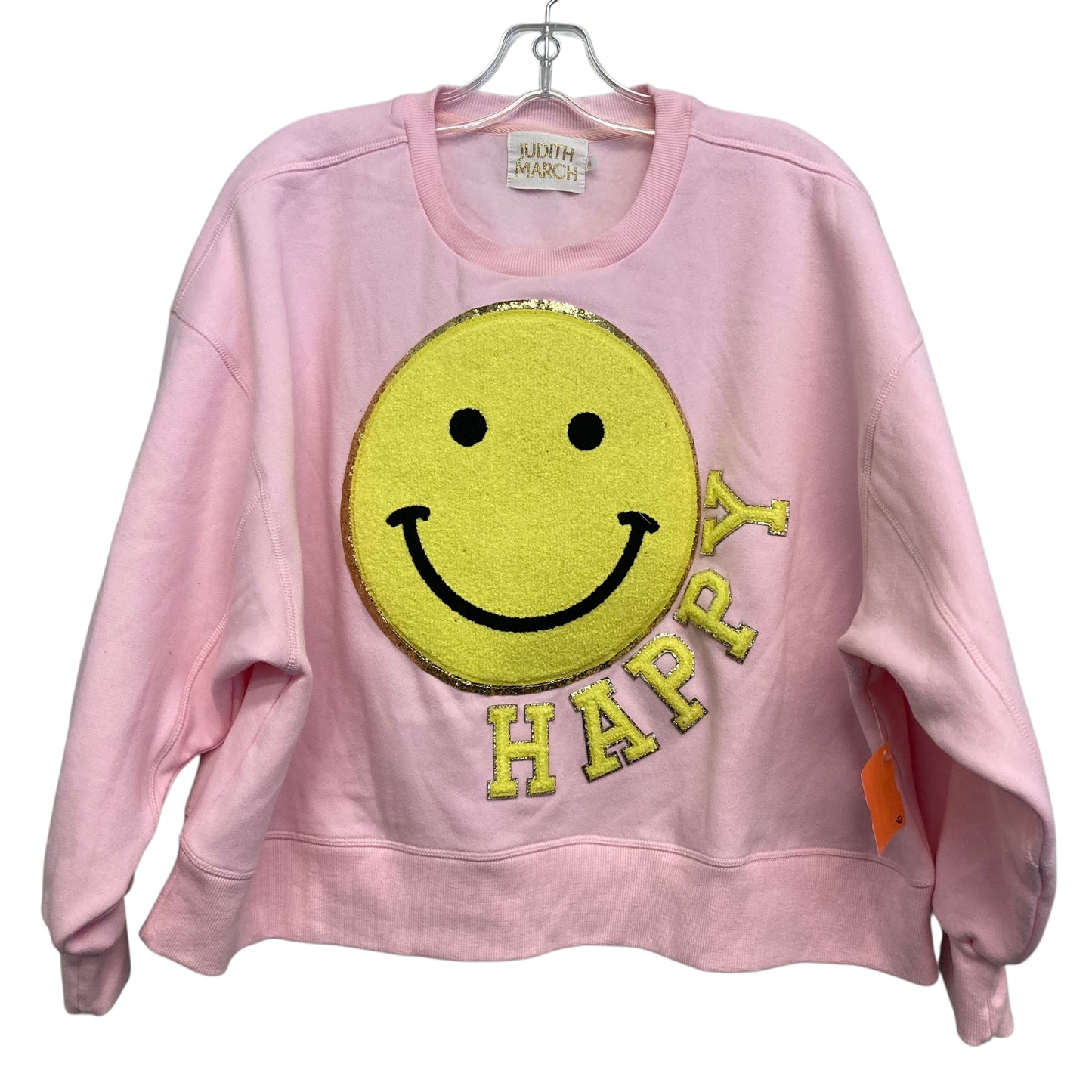 Sweatshirt Crewneck By Judith March In Pink, Size:M