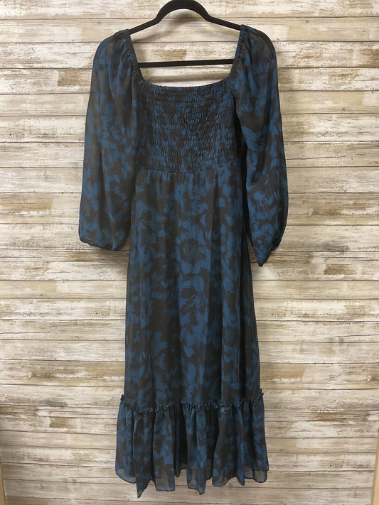 Dress Casual Maxi By Just Taylor In Black & Blue, Size:Xs