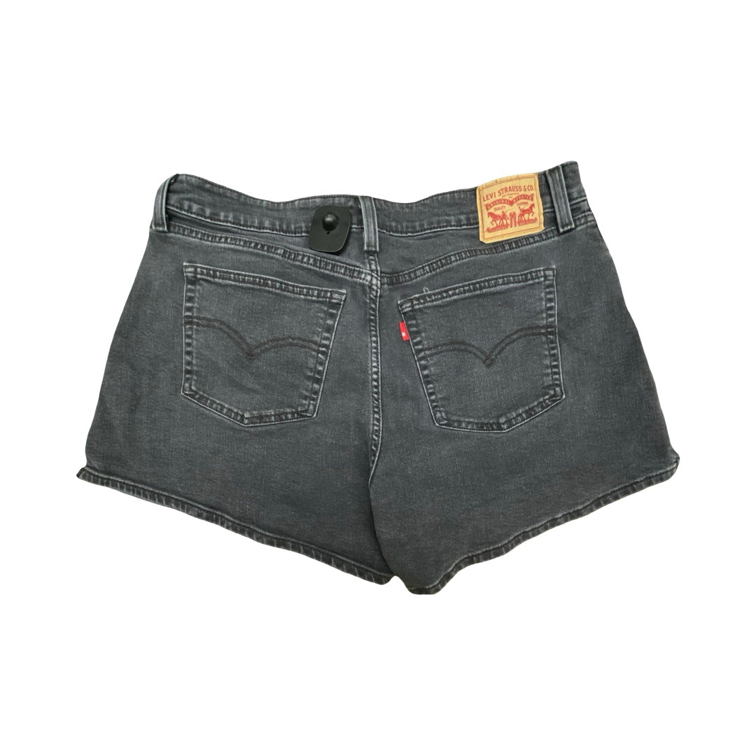 Shorts By Levis In Black Denim, Size:16