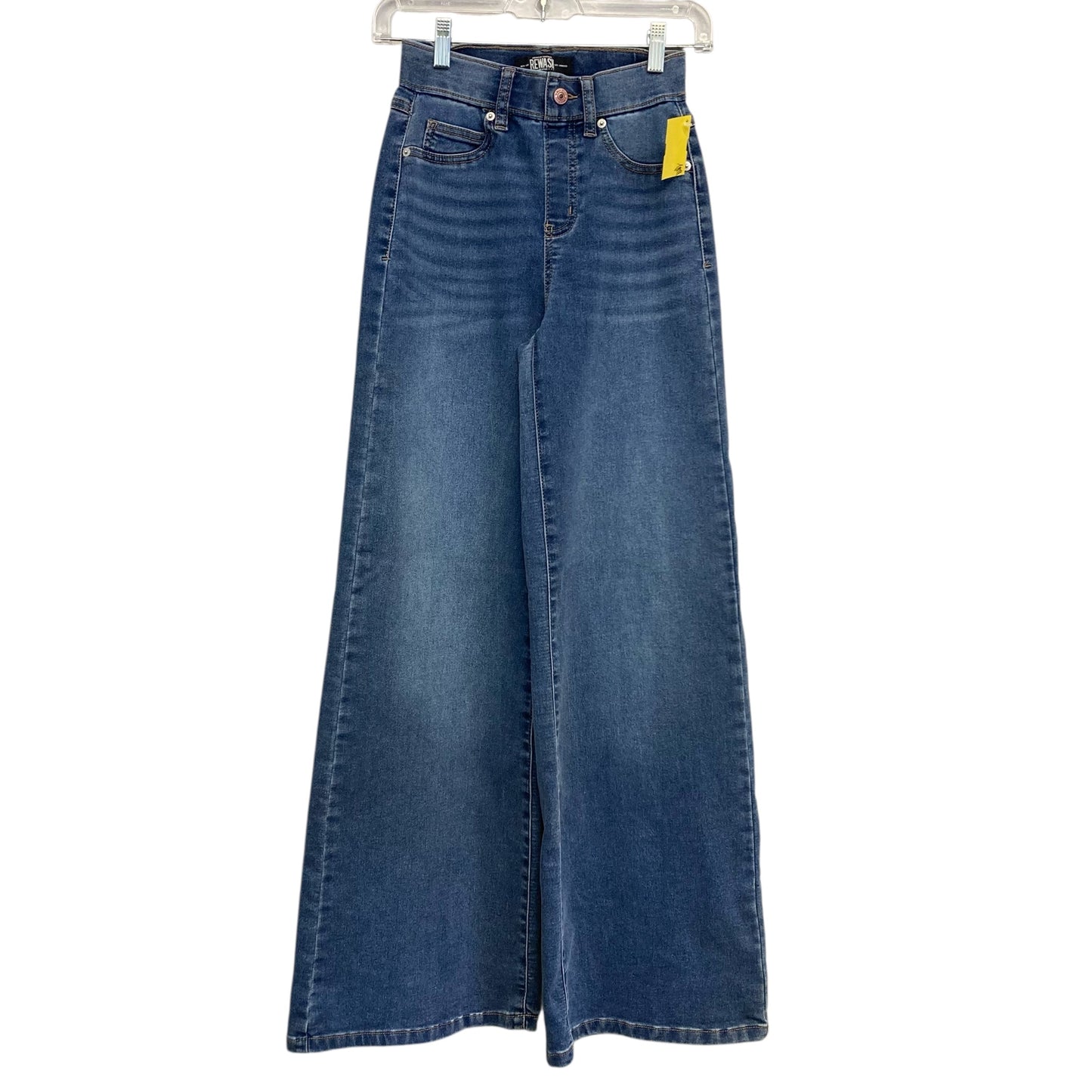 Jeans Wide Leg By Rewash In Blue Denim, Size:0
