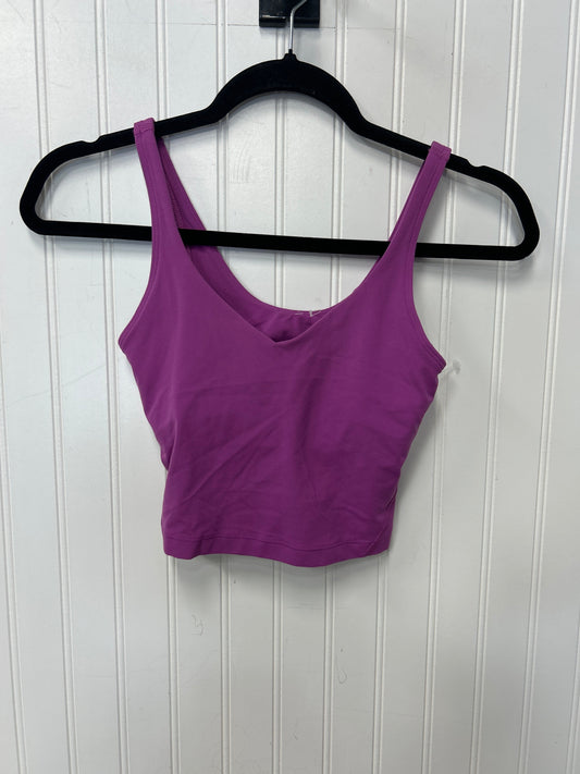 Athletic Tank Top By Lululemon In Purple, Size:2