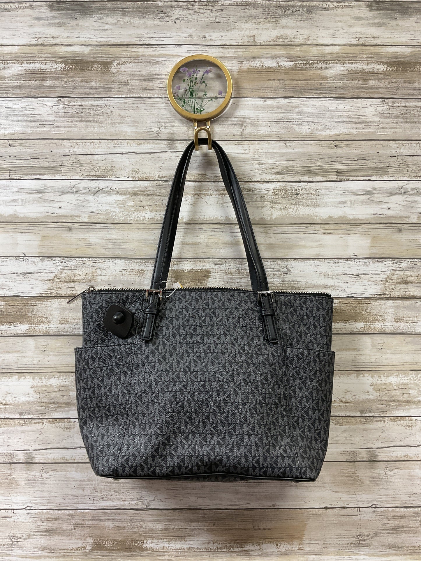 Handbag Designer By Michael Kors In Grey, Size:Large