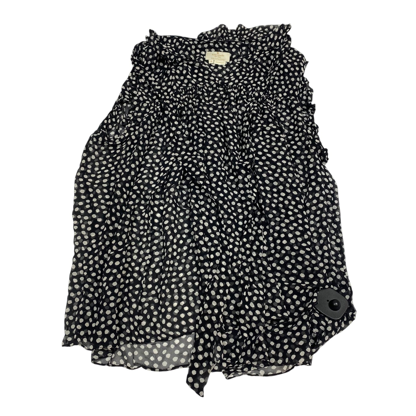 Top Sleeveless Designer By Kate Spade In Black & White, Size:M