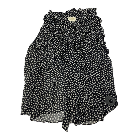Top Sleeveless Designer By Kate Spade In Black & White, Size:M