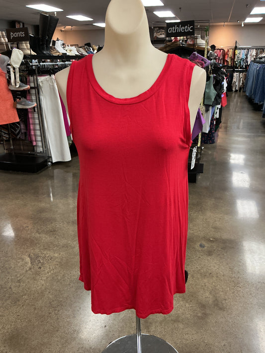 Top Sleeveless Basic By Clothes Mentor In Red, Size:S