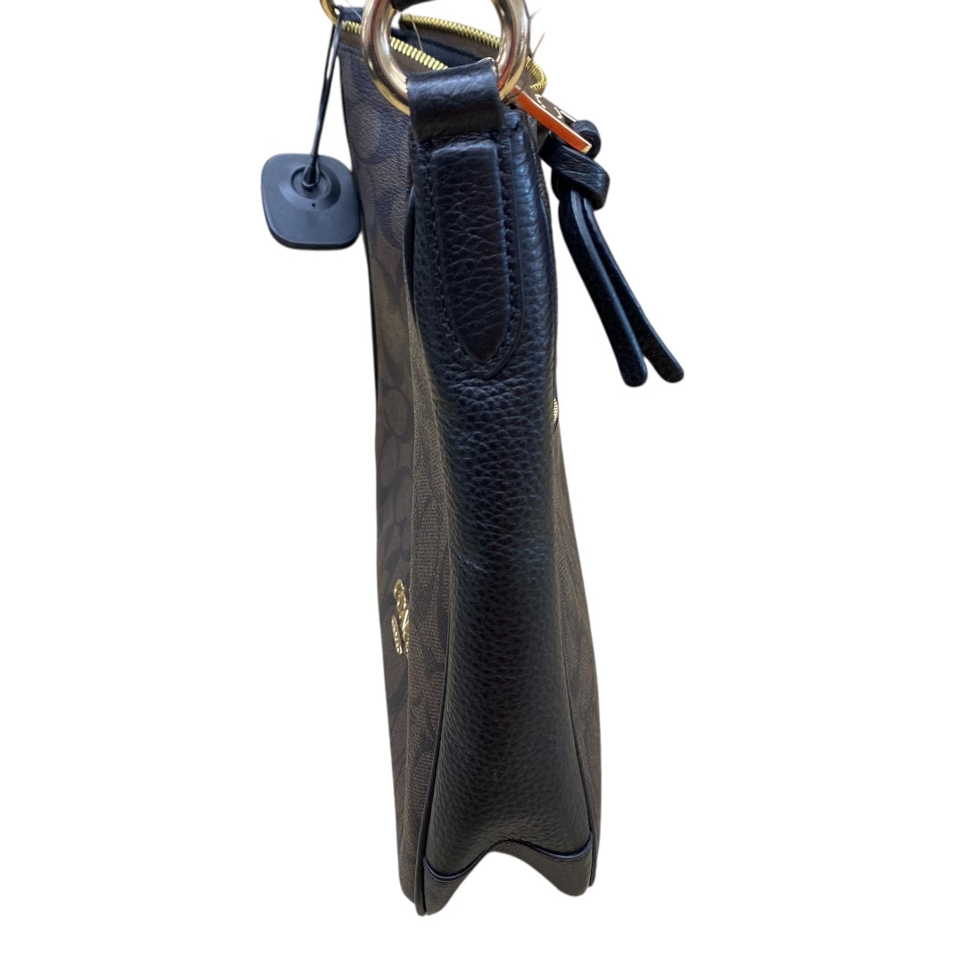 Handbag Designer By Coach In Black & Brown, Size:Medium