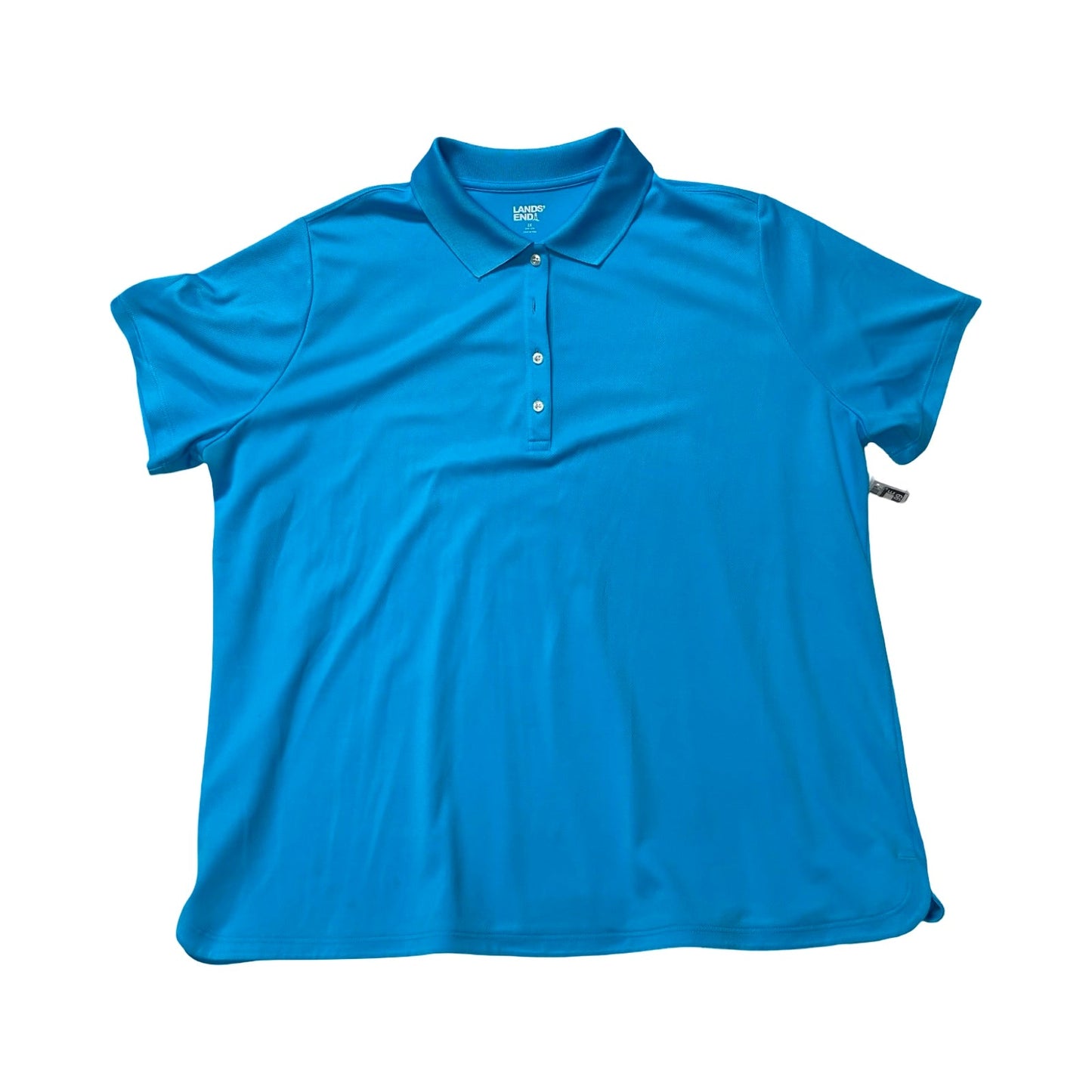Top Ss By Lands End In Blue, Size:2X