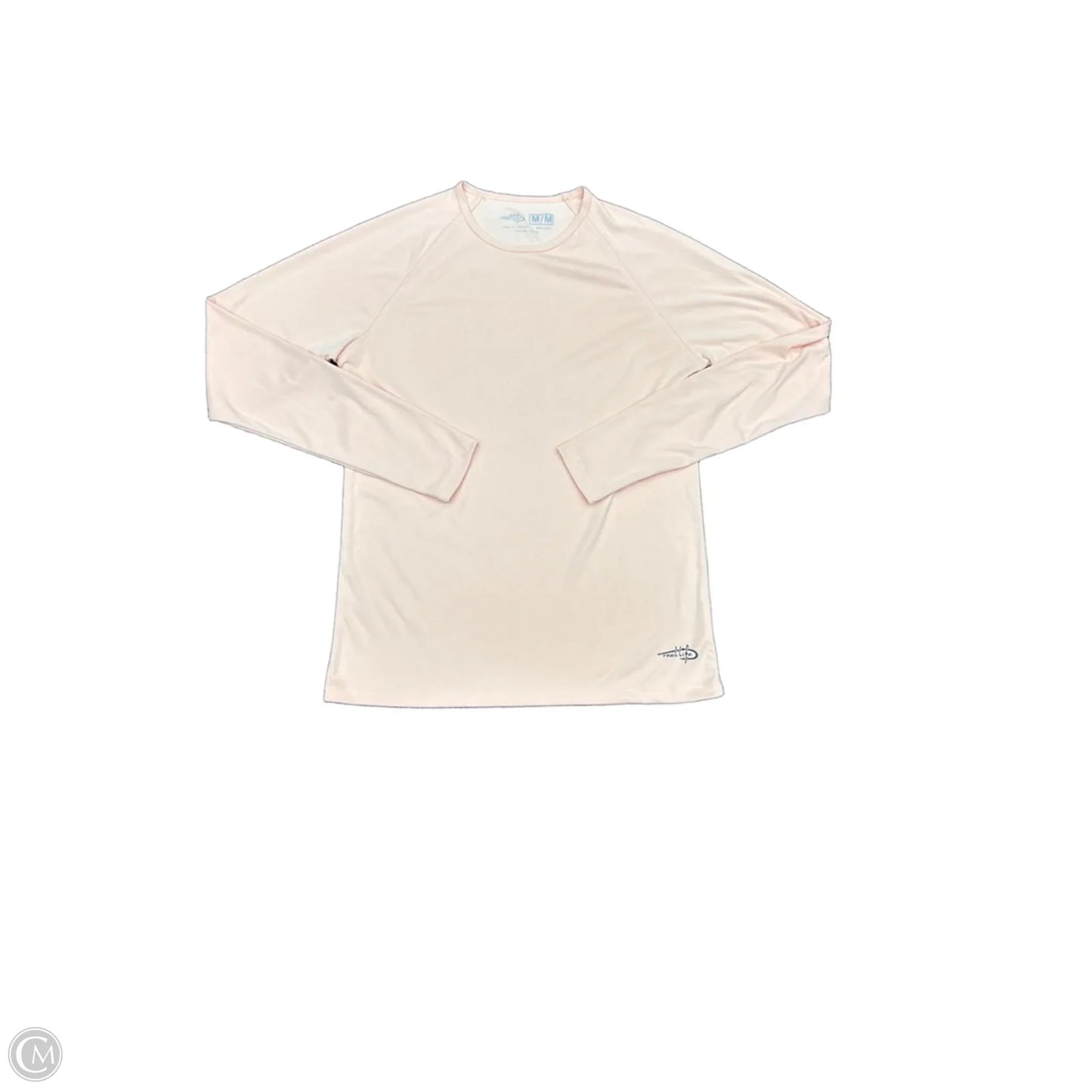 Athletic Top Long Sleeve Crewneck By Reef In Peach, Size: M