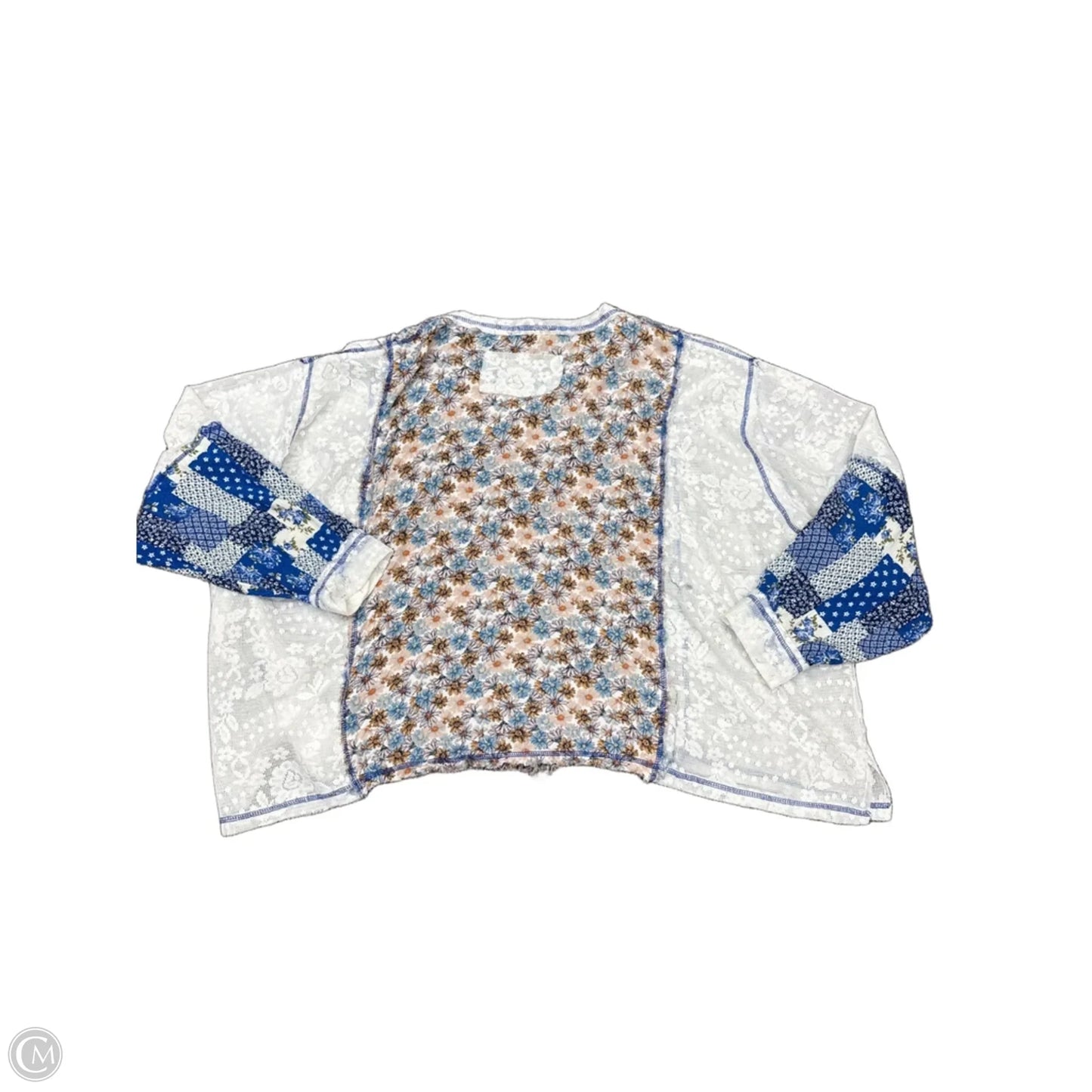 Top Long Sleeve By Pol In Blue, Size: L