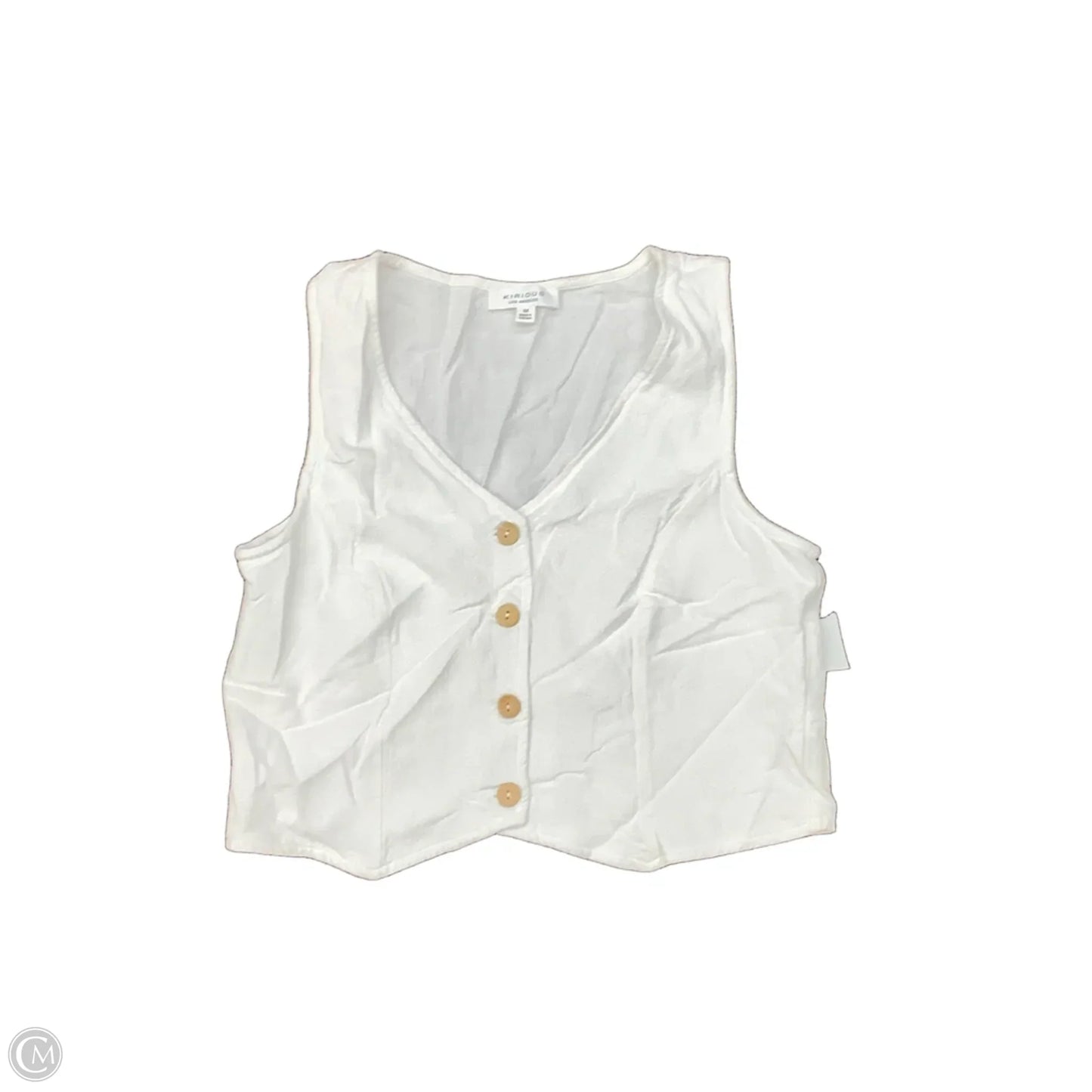 Top Sleeveless Basic By Kirious In White, Size: M