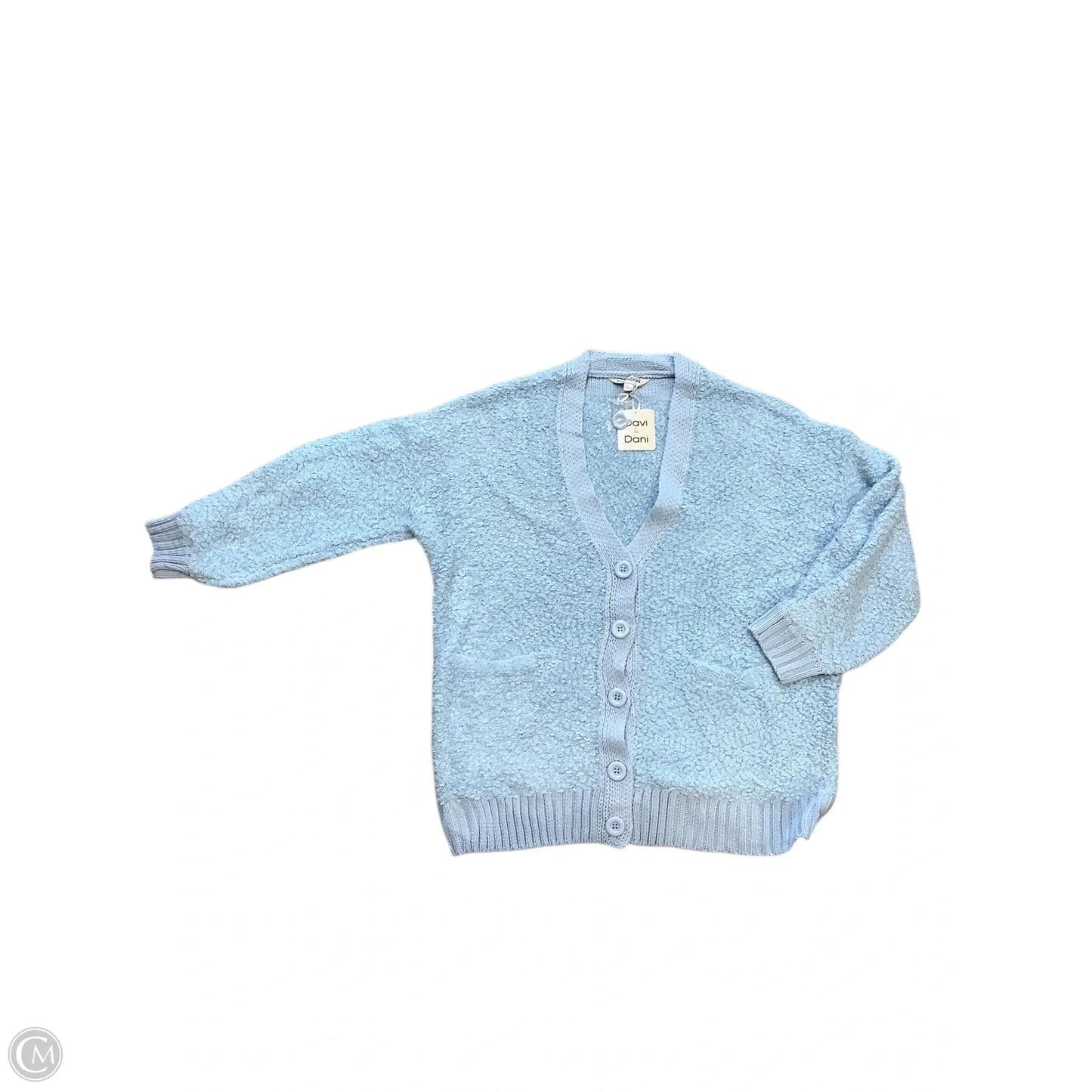 Sweater Cardigan By Davi & Dani In Blue, Size: L