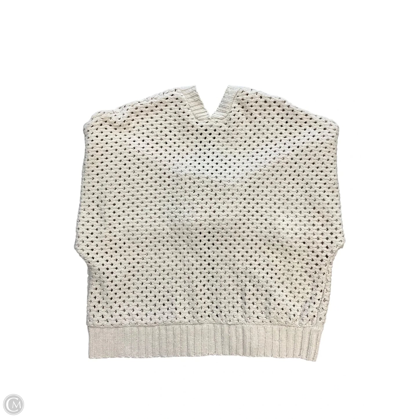 Sweater Cardigan By Ee Some In Cream, Size: 1x
