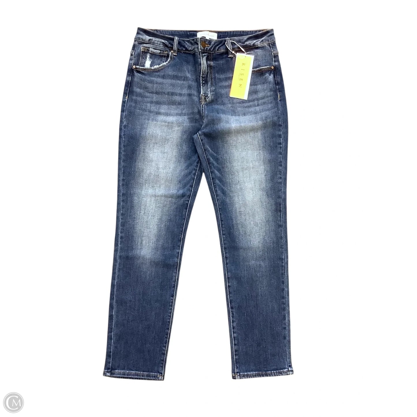 Jeans Straight By Risen In Blue Denim, Size: 1x