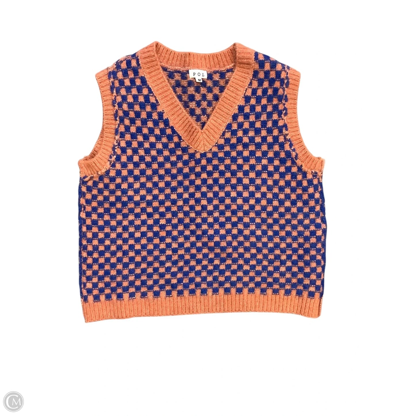 Vest Sweater By Pol In Orange, Size: M