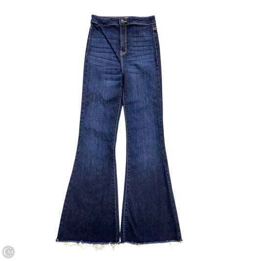 Jeans Flared By Cello In Blue Denim, Size: 4(5)