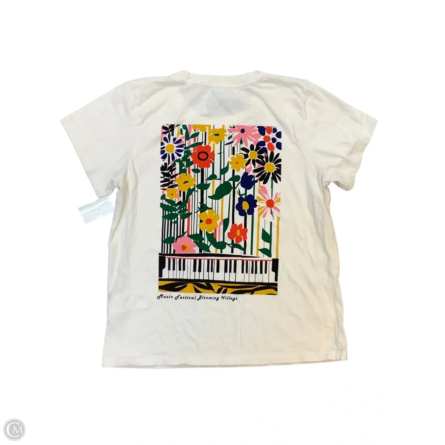 Top Short Sleeve Basic By Anthropologie In White, Size: S