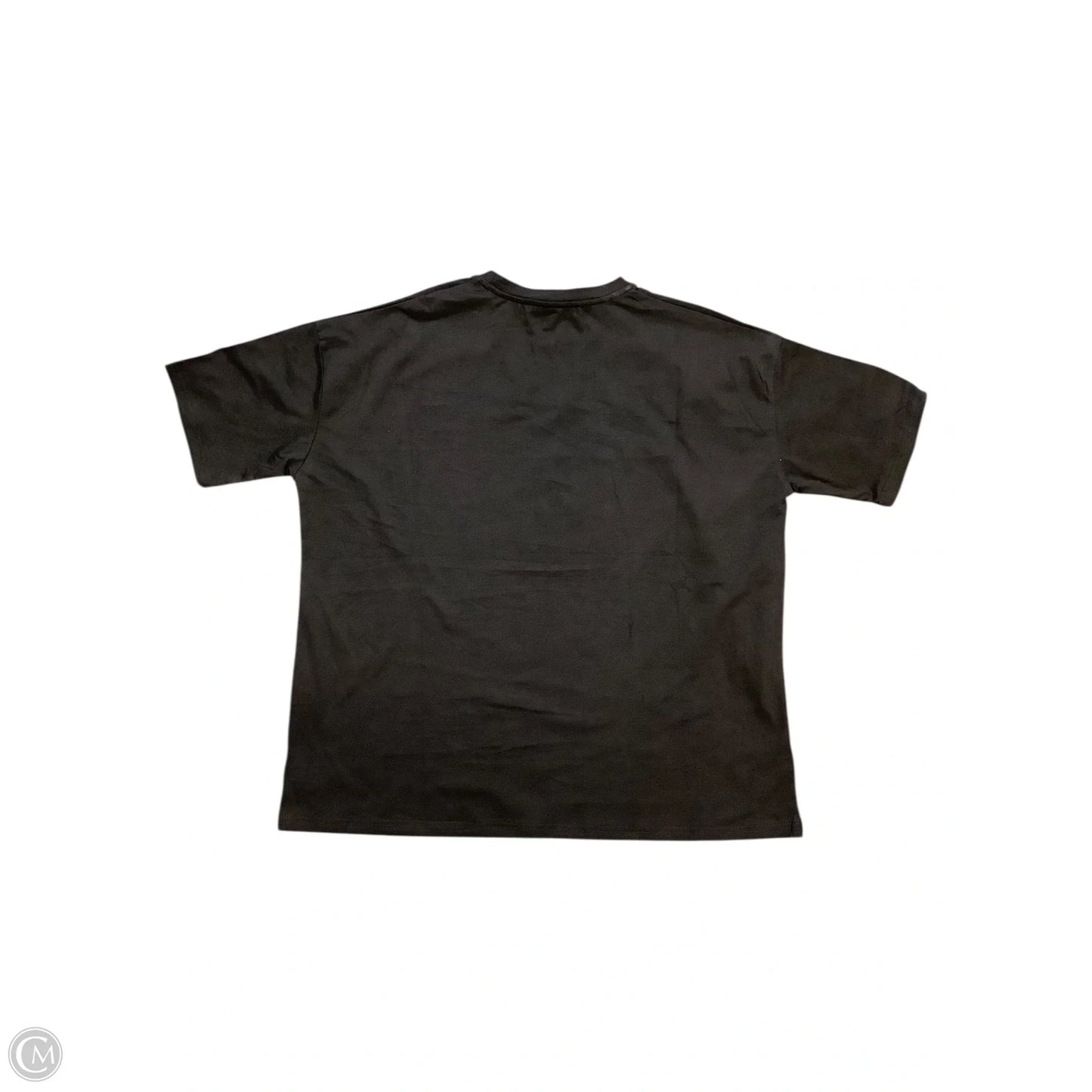 Top Short Sleeve By Clothes Mentor In Black, Size: L