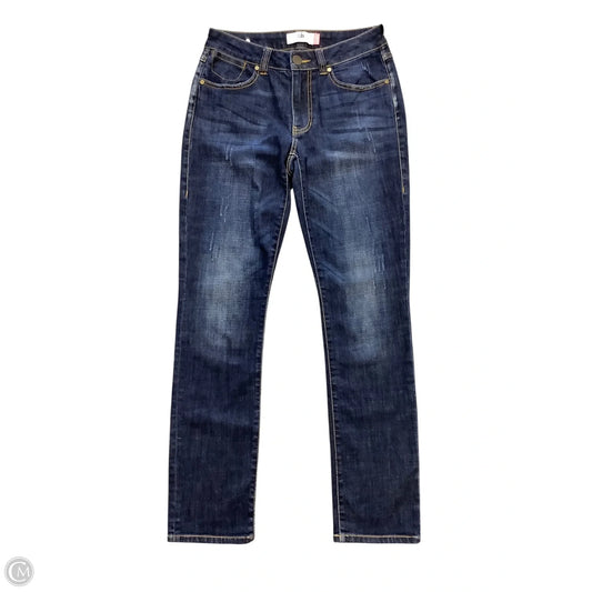 Jeans Straight By Cabi In Blue Denim, Size: 2