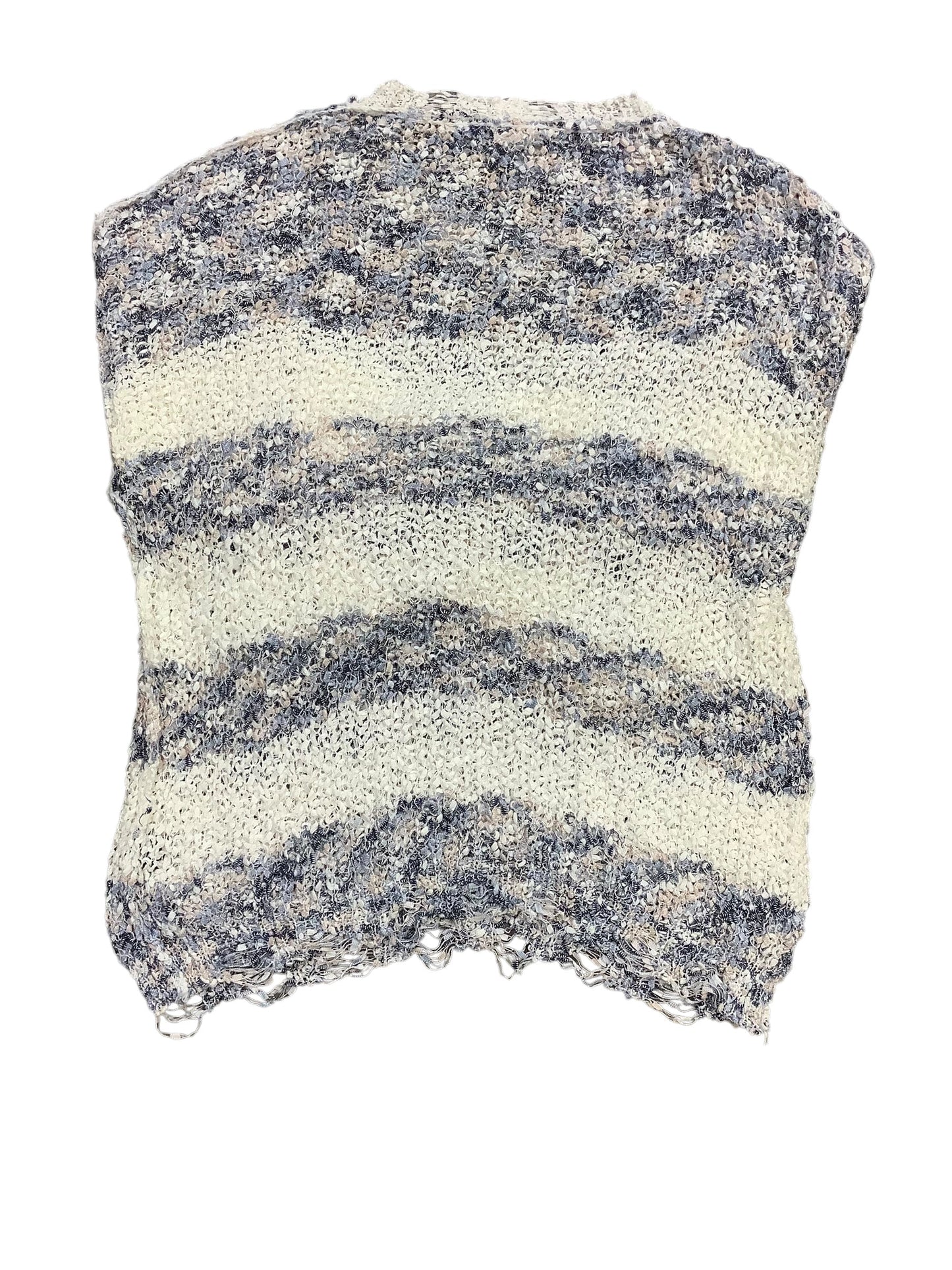 Sweater By Pol In Blue & White, Size: L