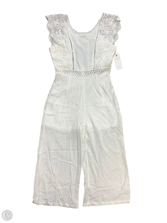Jumpsuit By Main Strip In White, Size: M