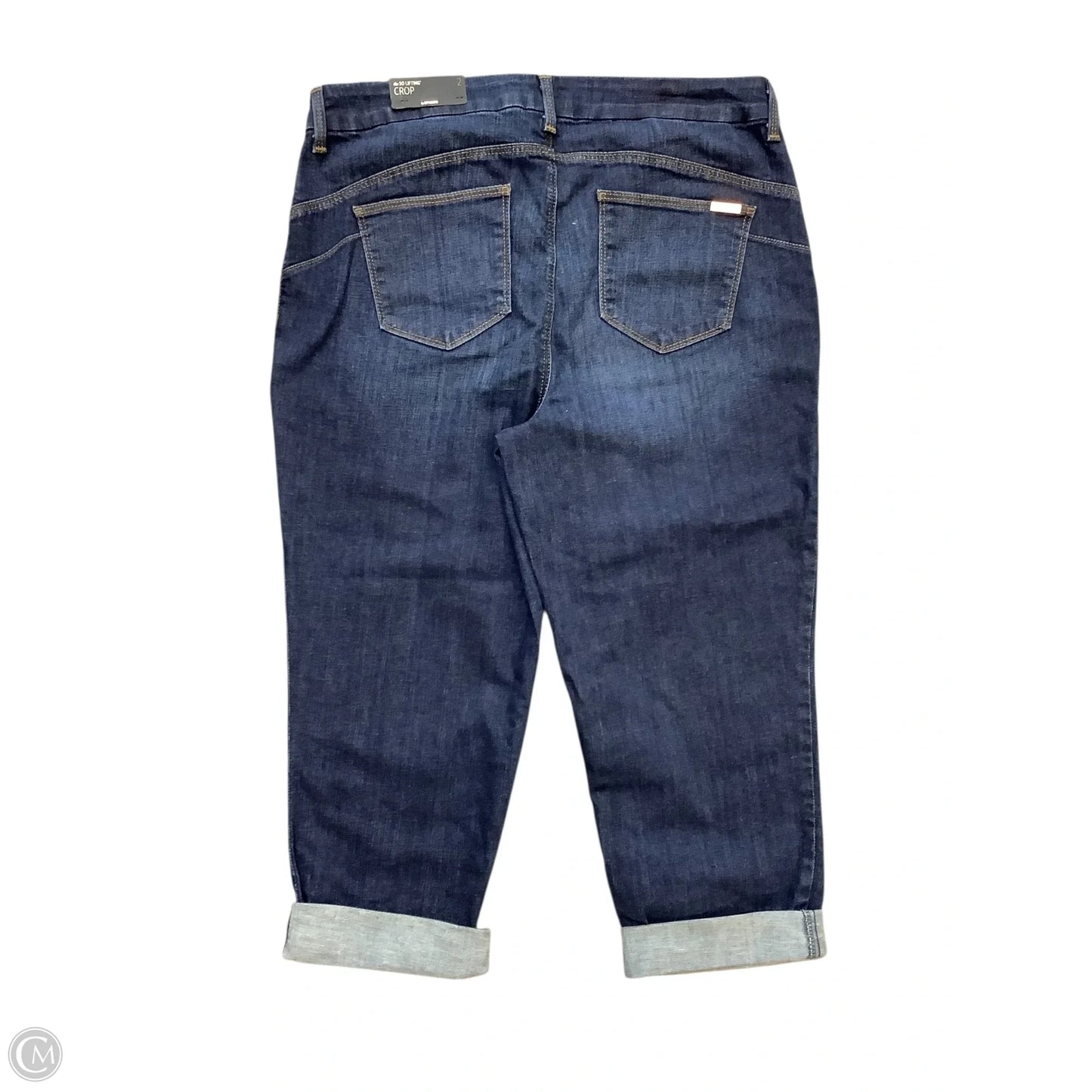 Jeans Cropped By Chicos In Blue Denim, Size: L(Chicos sz 2)