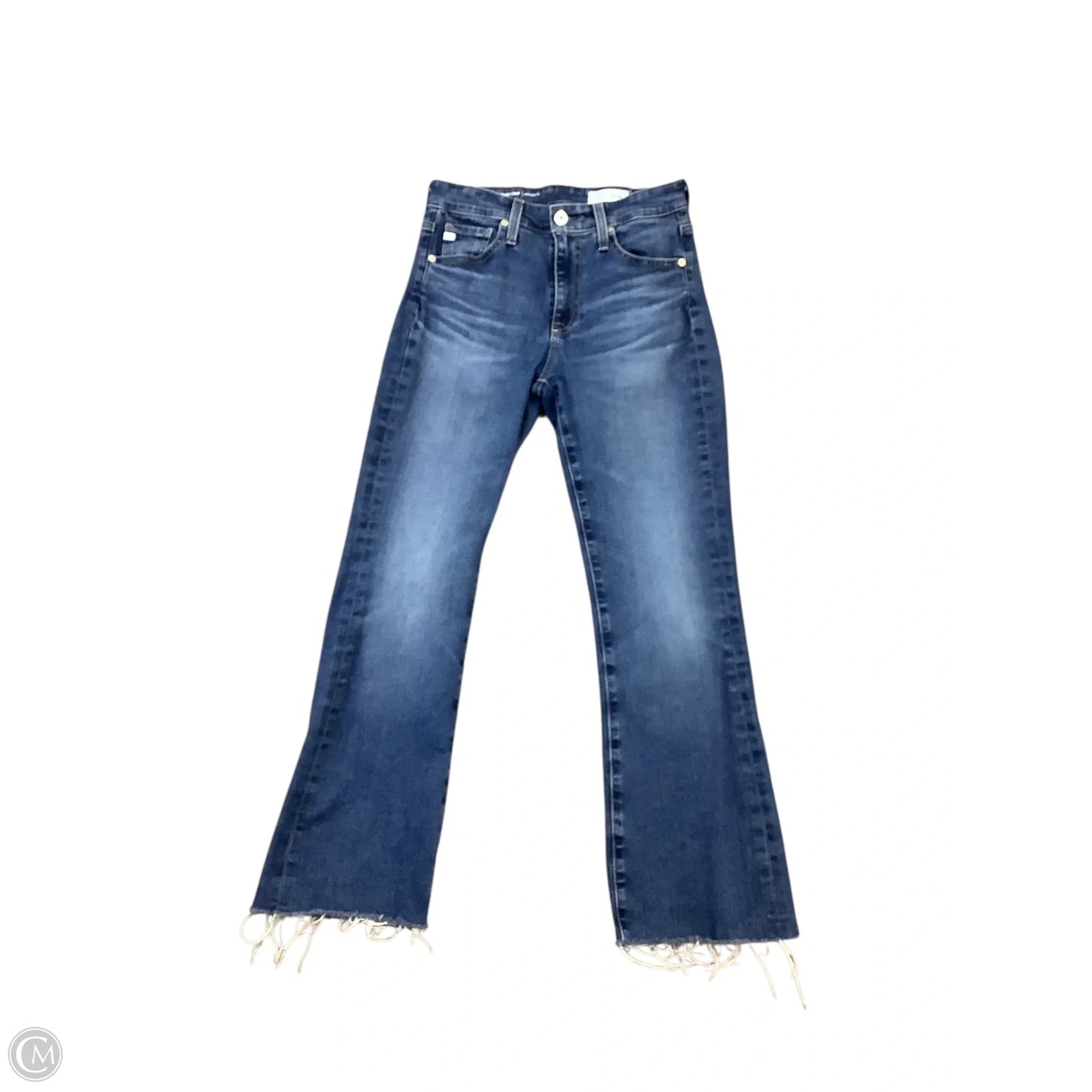 Jeans Straight By Adriano Goldschmied In Blue Denim, Size: 4