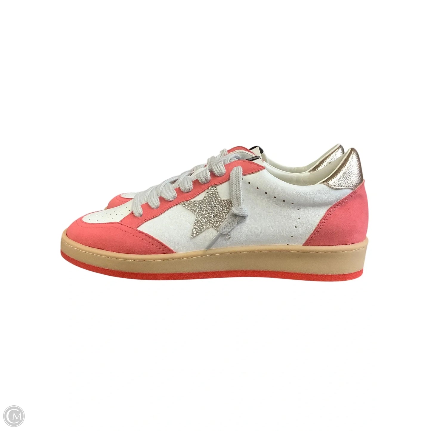 Shoes Sneakers By Cmb In Pink & White, Size: 9