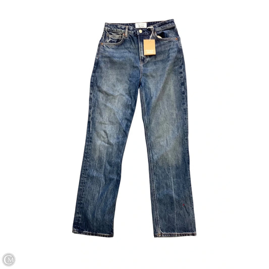 Jeans Straight By Reformation In Blue Denim, Size: 8 (29)