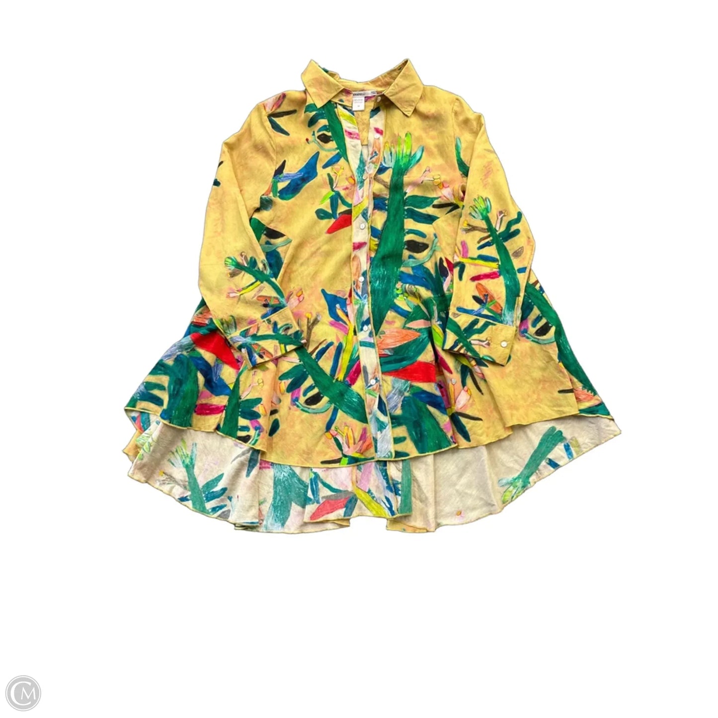 Dress Casual Short By Cmc In Yellow, Size: M