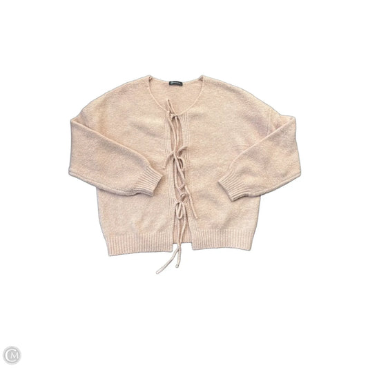 Sweater Cardigan By Prettygarden In Pink, Size: L
