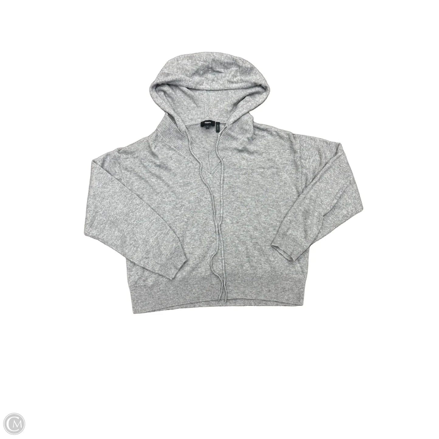 Sweater By Theory In Grey, Size: L