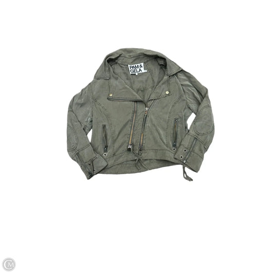 Jacket Moto By Cmc In Green, Size: L