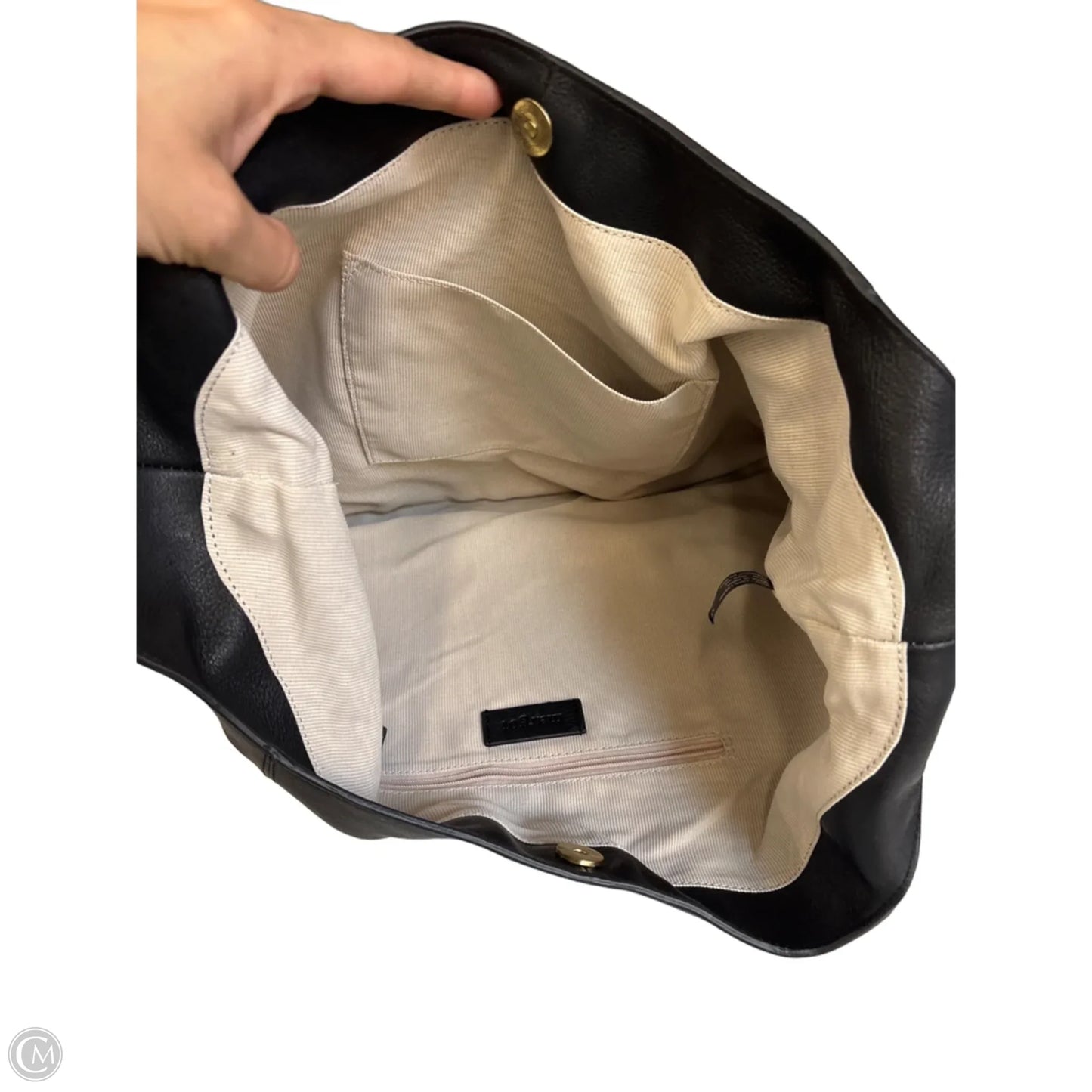 Handbag Leather By Margot, Size: Large