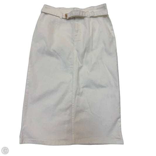 Skirt Midi By White House Black Market In White, Size: 0
