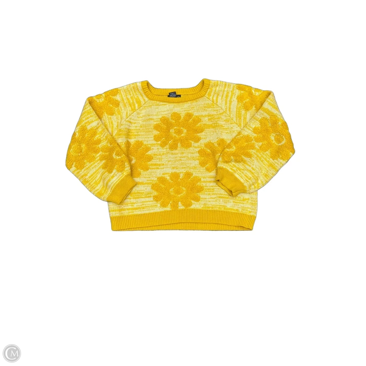 Sweater By Cmc In Yellow, Size: L