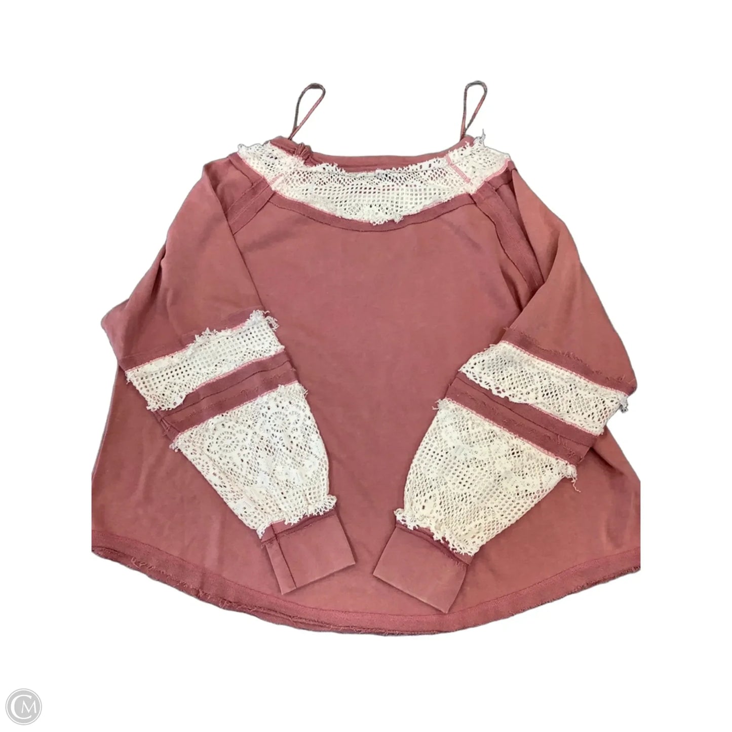 Top Long Sleeve By White Birch In Pink, Size: L