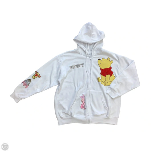 Sweatshirt Hoodie By Disney Store In White, Size: XXL