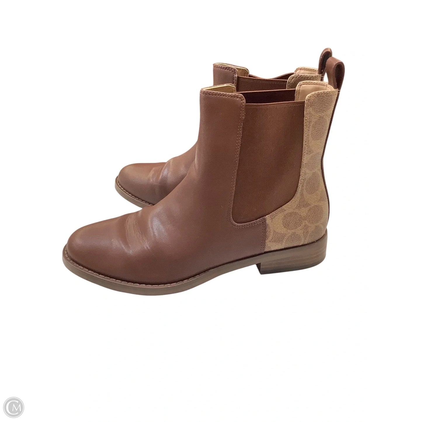 Boots Designer By Coach In Brown, Size: 8