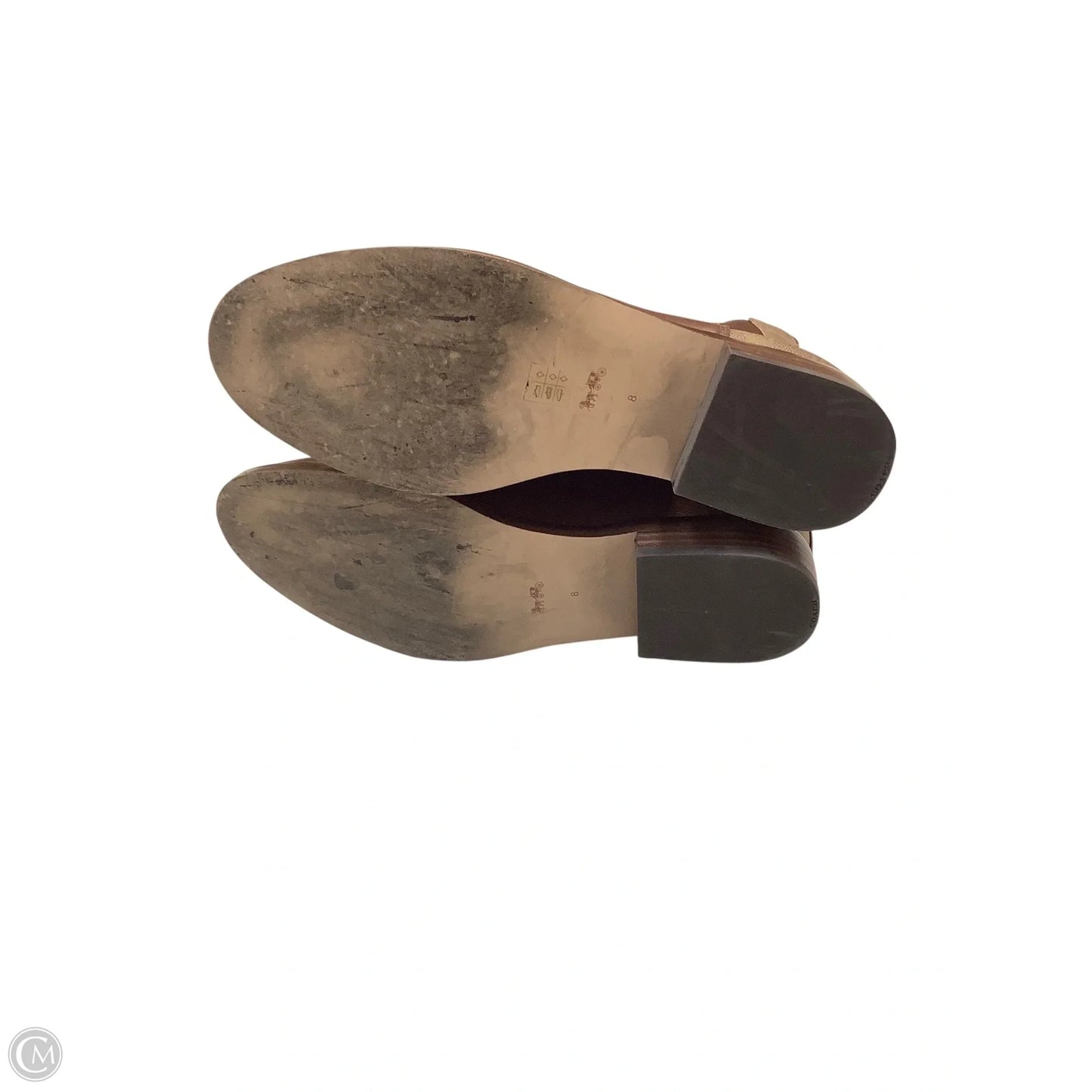 Boots Designer By Coach In Brown, Size: 8