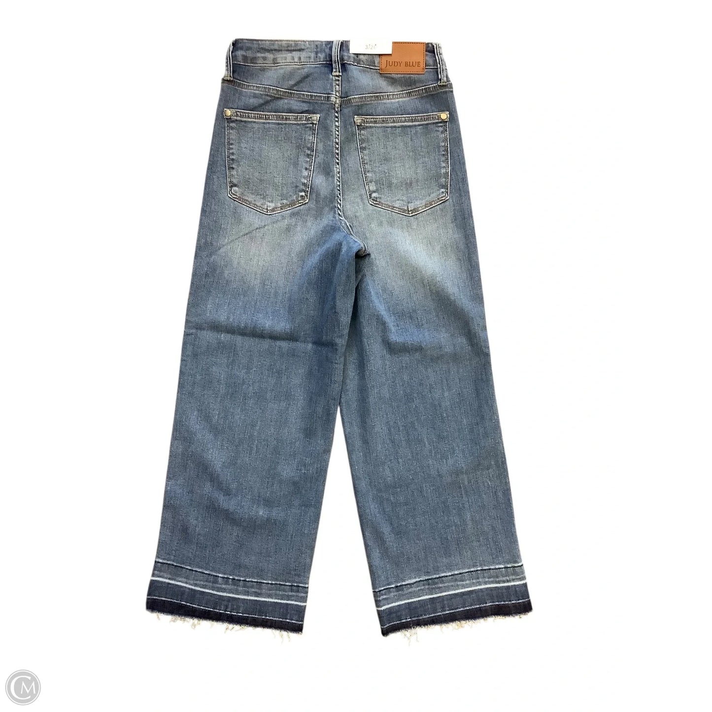 Jeans Wide Leg Cropped By Judy Blue In Blue Denim, Size: 4(3/26)