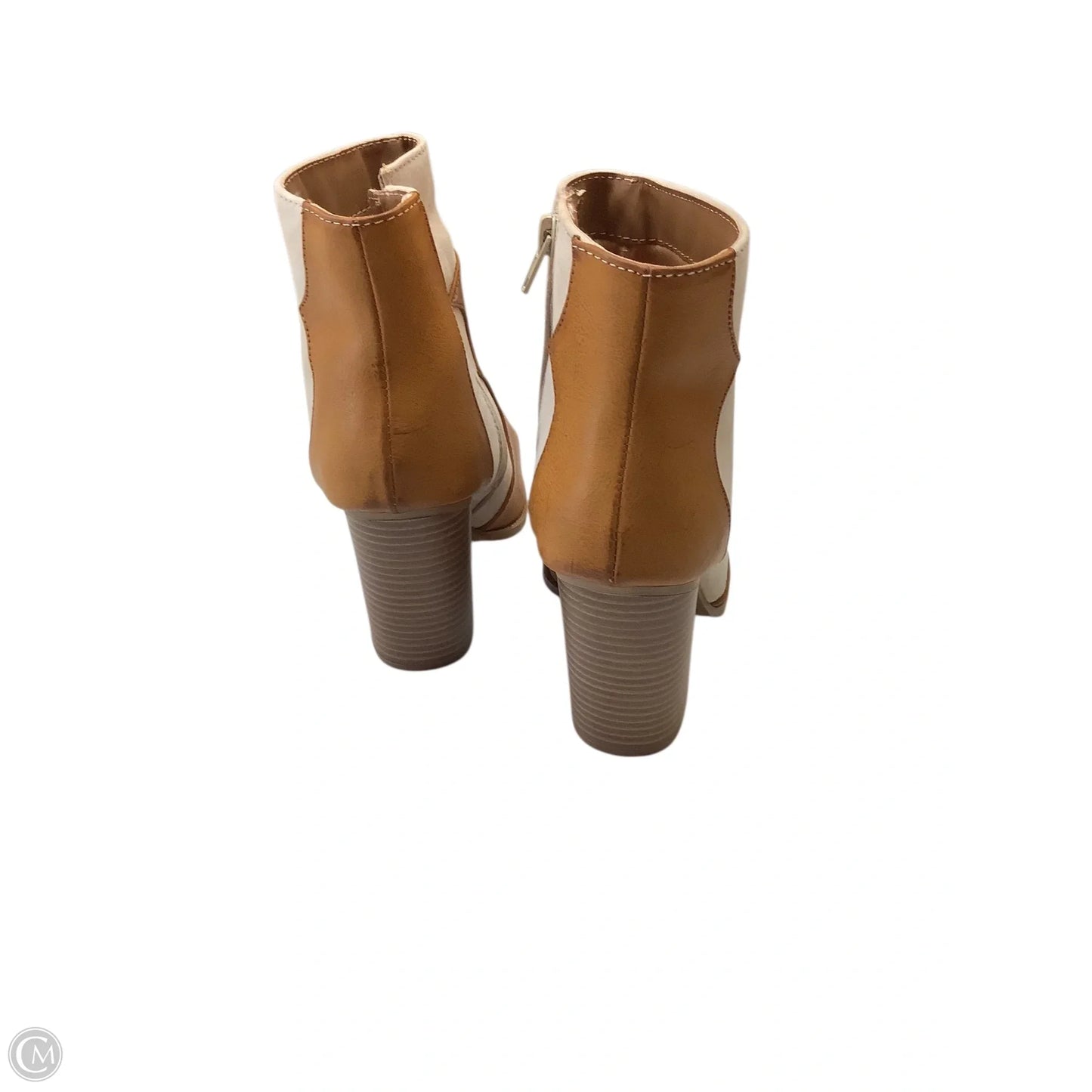 Boots Western By Qupid In Brown & Cream, Size: 7