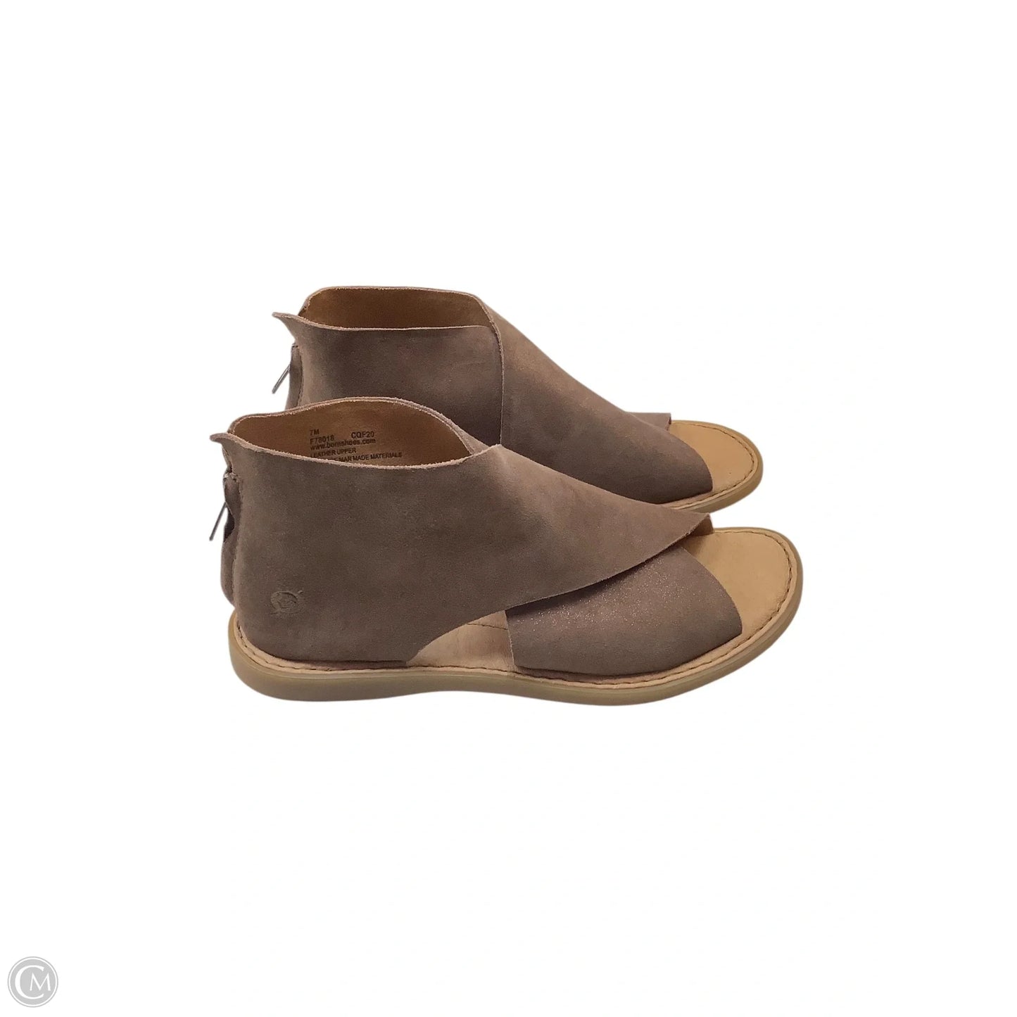 Sandals Flats By Born In Brown, Size: 7
