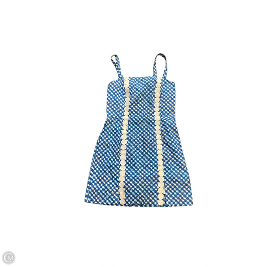Dress Designer By Lilly Pulitzer In Blue & White, Size: 0