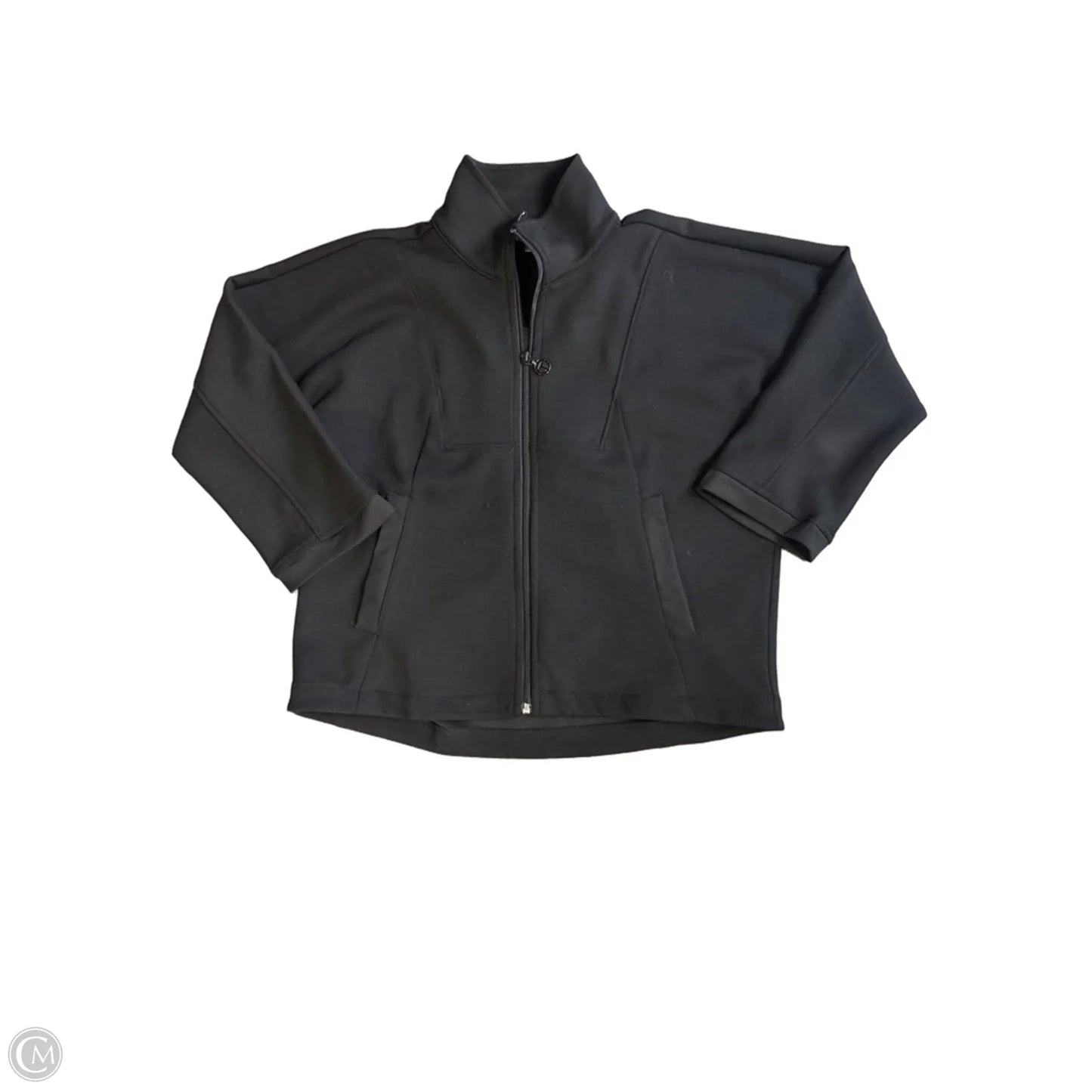 Athletic Jacket By Talbots In Black, Size: Xs