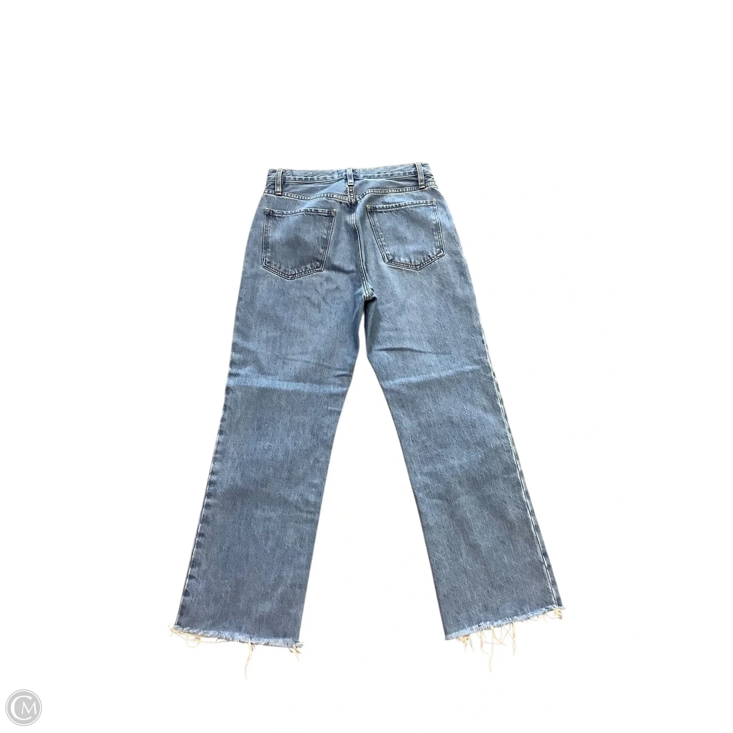 Jeans Straight By Frame In Blue Denim, Size: 4