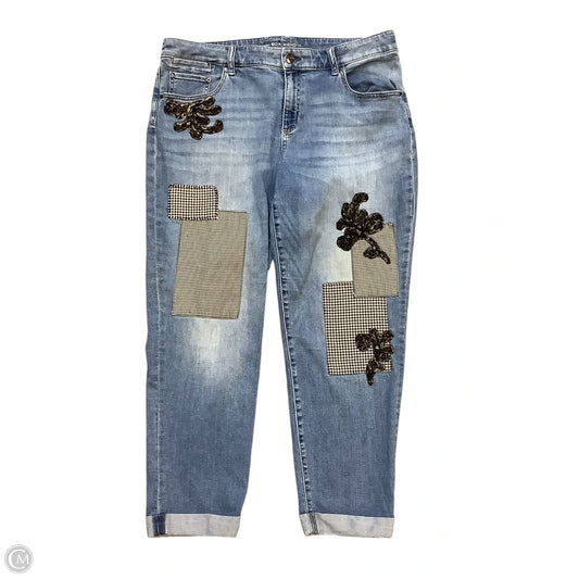 Jeans Boyfriend By Chicos In Blue Denim, Size: L(Chicos 2)