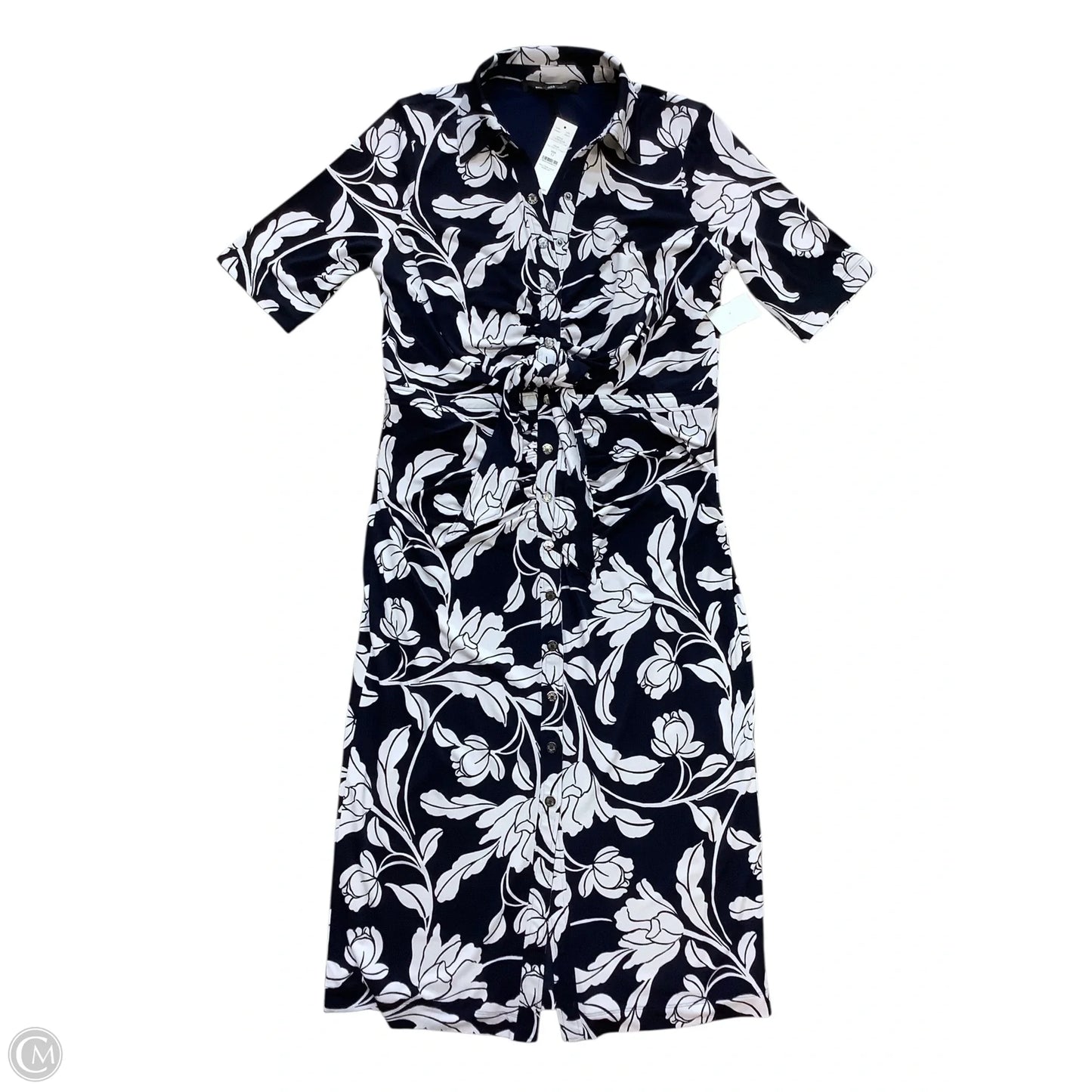 Dress Work By White House Black Market In Blue & White, Size: 12