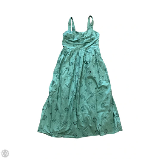 Dress Casual Midi By J. Crew In Green, Size: 10