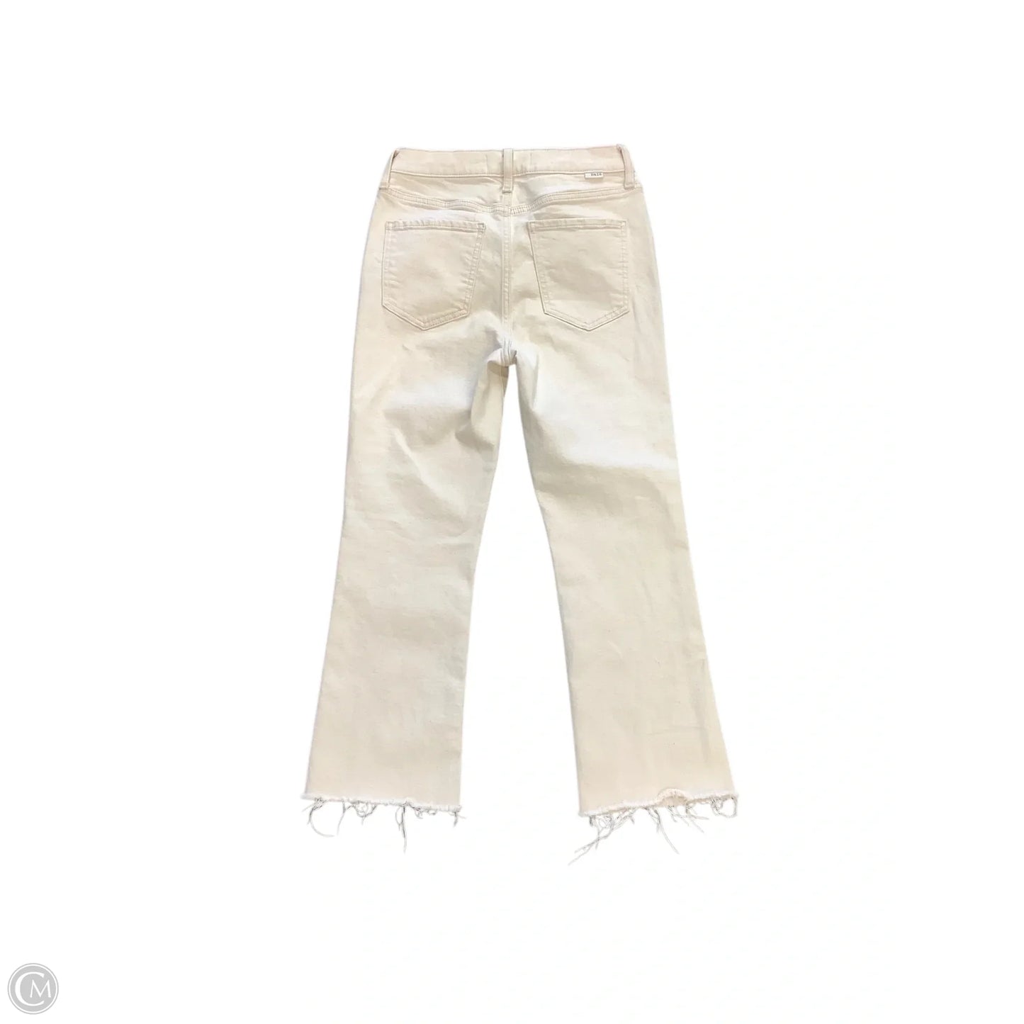 Jeans Flared By Daze In White Denim, Size: 6